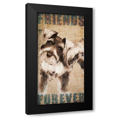 Tyson Black Modern Wood Framed Art Print with Double Matting by Venter, Tandi