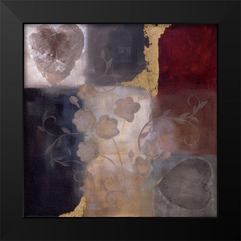 Autumn Accent  I Black Modern Wood Framed Art Print by Maitland, Laurie