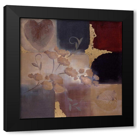 Autumn Accent II Black Modern Wood Framed Art Print by Maitland, Laurie
