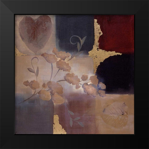 Autumn Accent II Black Modern Wood Framed Art Print by Maitland, Laurie