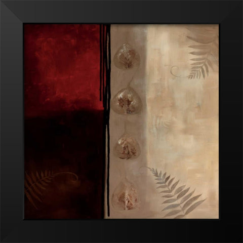 Russet Fern I Black Modern Wood Framed Art Print by Maitland, Laurie