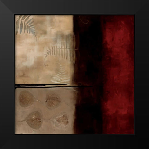 Russet Fern II Black Modern Wood Framed Art Print by Maitland, Laurie