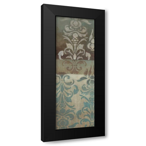 Brocade Inspirations I Black Modern Wood Framed Art Print with Double Matting by Eve