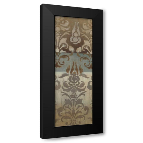 Brocade Inspirations II Black Modern Wood Framed Art Print by Eve