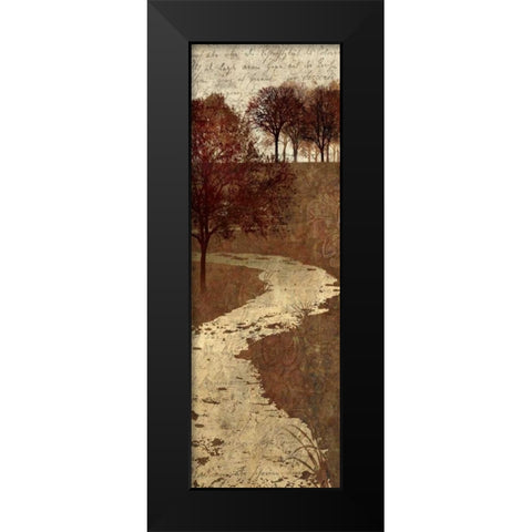 Shades of Autumn II Black Modern Wood Framed Art Print by Mallett, Keith