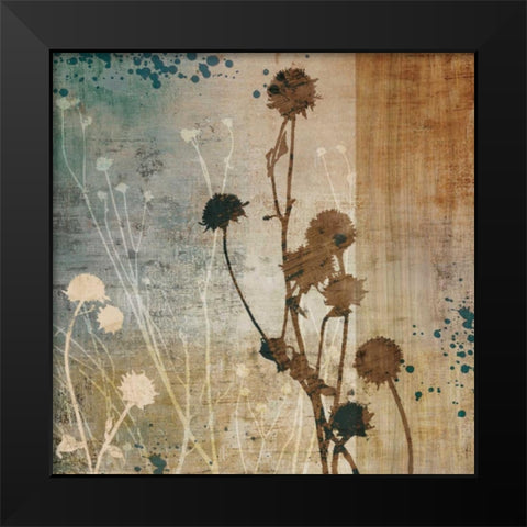 Organic Elements I Black Modern Wood Framed Art Print by Venter, Tandi