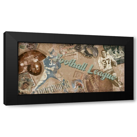 Touch Down Black Modern Wood Framed Art Print by Venter, Tandi