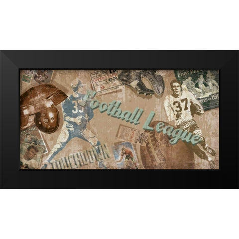 Touch Down Black Modern Wood Framed Art Print by Venter, Tandi