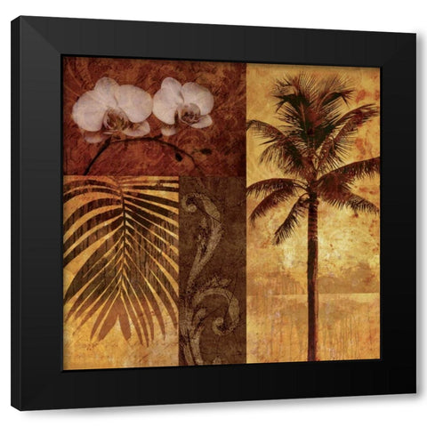Sunset Beach II Black Modern Wood Framed Art Print with Double Matting by Mallett, Keith