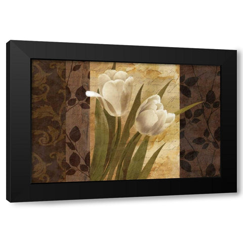 Pavane Black Modern Wood Framed Art Print by Mallett, Keith