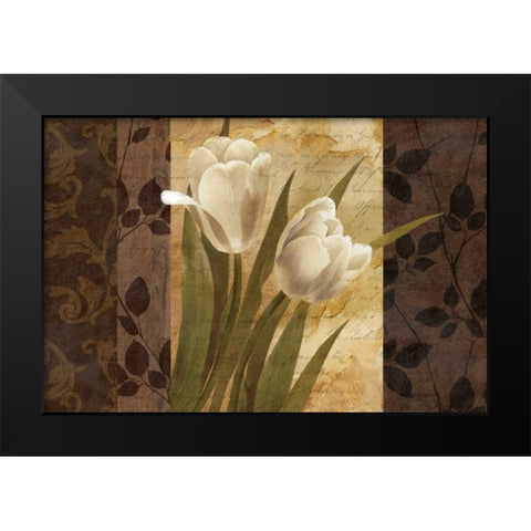 Pavane Black Modern Wood Framed Art Print by Mallett, Keith