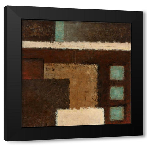 Connections on Impulse III Black Modern Wood Framed Art Print with Double Matting by Salemink-Roos, Ursula