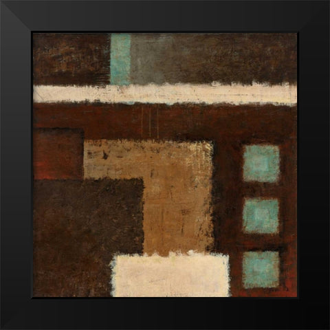 Connections on Impulse III Black Modern Wood Framed Art Print by Salemink-Roos, Ursula