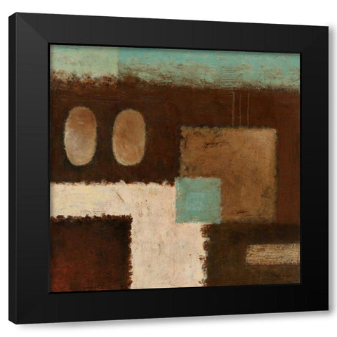 Connections on Impulse IV Black Modern Wood Framed Art Print by Salemink-Roos, Ursula