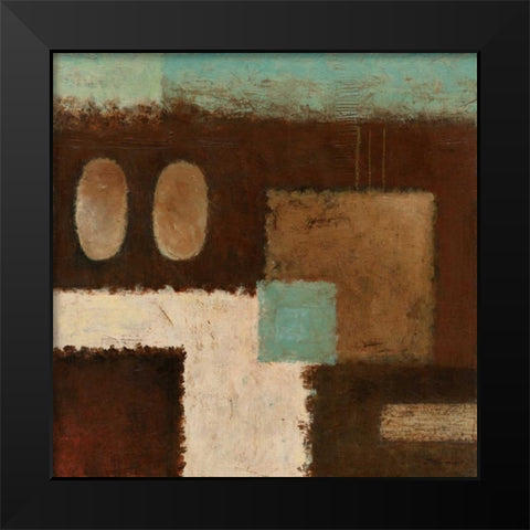 Connections on Impulse IV Black Modern Wood Framed Art Print by Salemink-Roos, Ursula