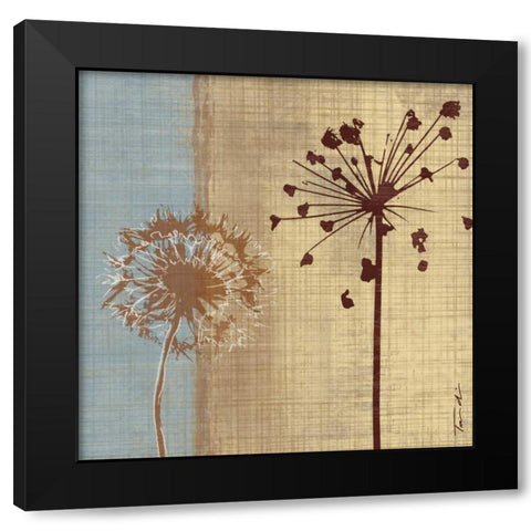 Silhouette in the Breeze Black Modern Wood Framed Art Print by Venter, Tandi