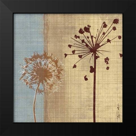 Silhouette in the Breeze Black Modern Wood Framed Art Print by Venter, Tandi