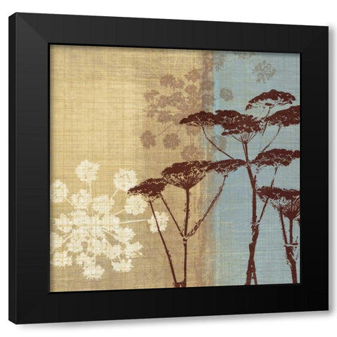 Silhouette in the Breeze Black Modern Wood Framed Art Print by Venter, Tandi