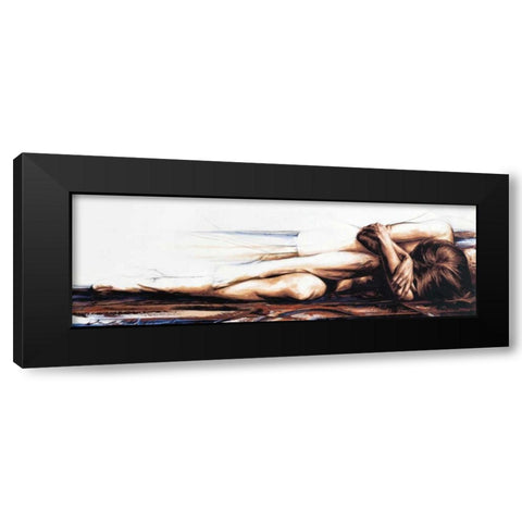 Essential Self Black Modern Wood Framed Art Print with Double Matting by De Villiers , Antoine