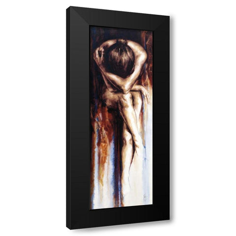 Stasis Black Modern Wood Framed Art Print by De Villiers , Antoine