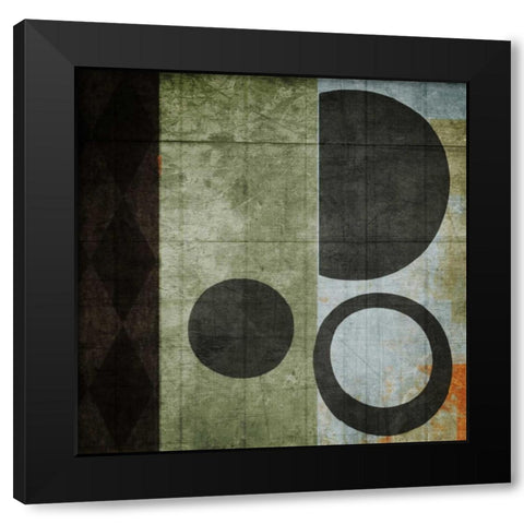 Woven Black Modern Wood Framed Art Print by NOAH
