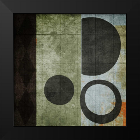 Woven Black Modern Wood Framed Art Print by NOAH