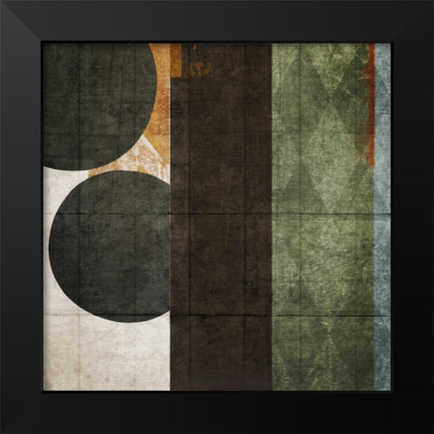 Woven Black Modern Wood Framed Art Print by NOAH