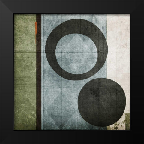 Woven Black Modern Wood Framed Art Print by NOAH