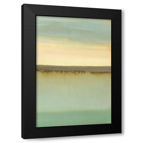 Dusk Black Modern Wood Framed Art Print with Double Matting by Gold, Caroline