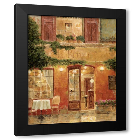 No Reservation Needed Black Modern Wood Framed Art Print by Archambault, Gilles