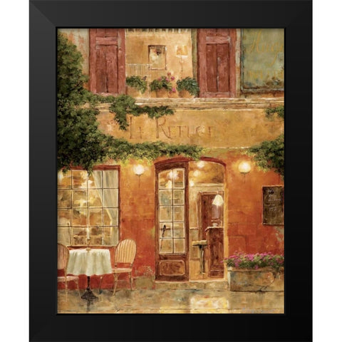 No Reservation Needed Black Modern Wood Framed Art Print by Archambault, Gilles