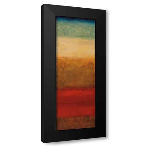 Agra Black Modern Wood Framed Art Print by Emet , Angelina
