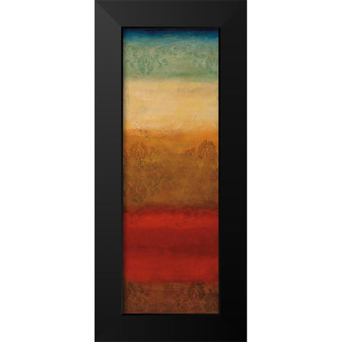 Agra Black Modern Wood Framed Art Print by Emet , Angelina