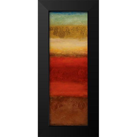 Jaipur Black Modern Wood Framed Art Print by Emet , Angelina