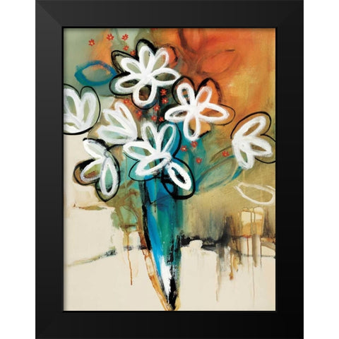 Floral and Still Life Trance I Black Modern Wood Framed Art Print by Barnes, Natasha