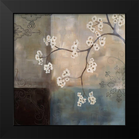 Spa Blossom I Black Modern Wood Framed Art Print by Maitland, Laurie