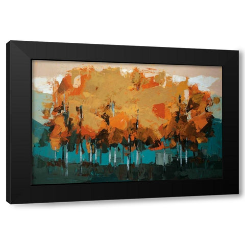Stand On Slate Black Modern Wood Framed Art Print with Double Matting by Colbert , Peter