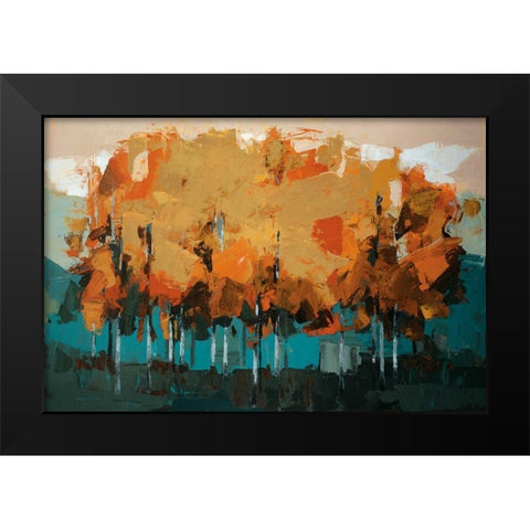Stand On Slate Black Modern Wood Framed Art Print by Colbert , Peter