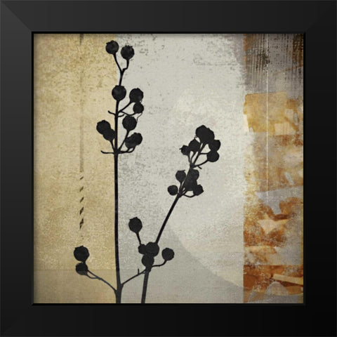 Sombras de Oro II Black Modern Wood Framed Art Print by NOAH