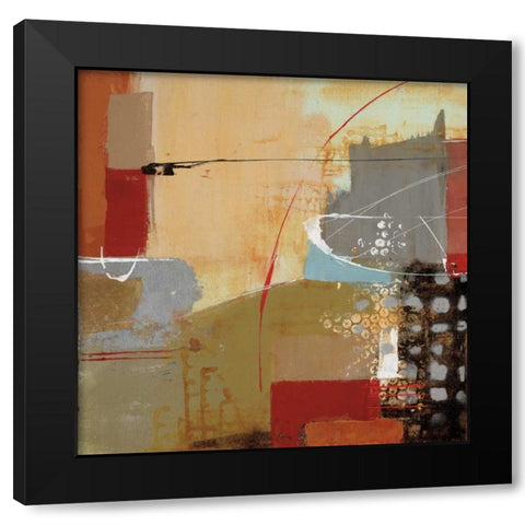 Emociones II Black Modern Wood Framed Art Print with Double Matting by Villarreal Santos, Nancy