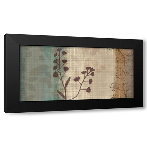 Playful Combinations Black Modern Wood Framed Art Print by Venter, Tandi