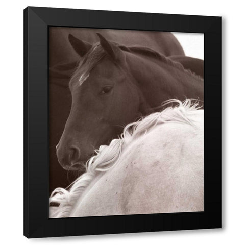 One Eyed Jack Black Modern Wood Framed Art Print by Recent Developments, LLC