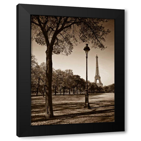 An Afternoon Stroll - Paris I Black Modern Wood Framed Art Print by Maihara, Jeff