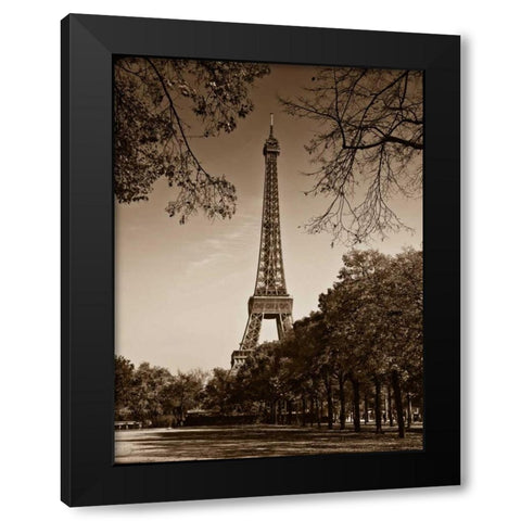 An Afternoon Stroll - Paris II Black Modern Wood Framed Art Print with Double Matting by Maihara, Jeff