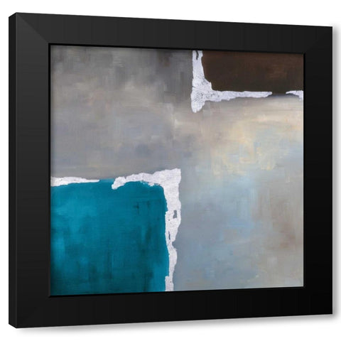 Spa Accent II Black Modern Wood Framed Art Print with Double Matting by Maitland, Laurie