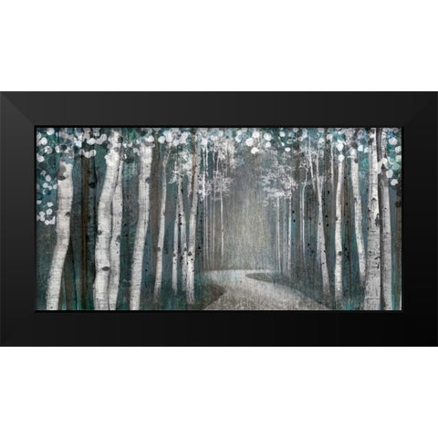 Mineral Forest Black Modern Wood Framed Art Print by Venter, Tandi