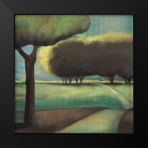 Looking Back I Black Modern Wood Framed Art Print by Venter, Tandi