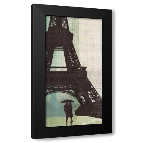 Eiffel Tower I Black Modern Wood Framed Art Print with Double Matting by Venter, Tandi