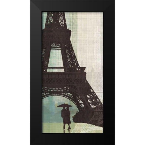 Eiffel Tower I Black Modern Wood Framed Art Print by Venter, Tandi