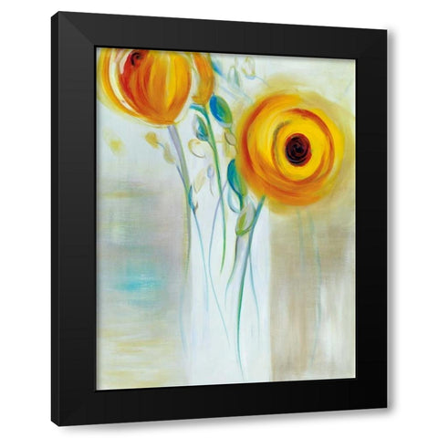 Movimento Black Modern Wood Framed Art Print with Double Matting by Parker, Karen Lorena